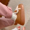 Fashion warm and warm Velcro heightened platform cotton shoes women's 2025 new winter velvet thickened bread shoes