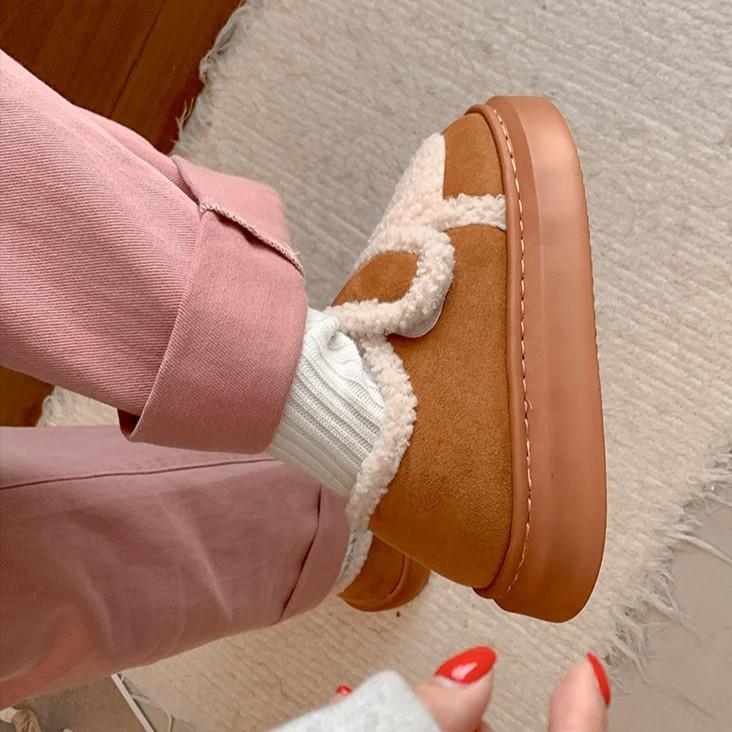 Fashion warm and warm Velcro heightened platform cotton shoes women's 2025 new winter velvet thickened bread shoes