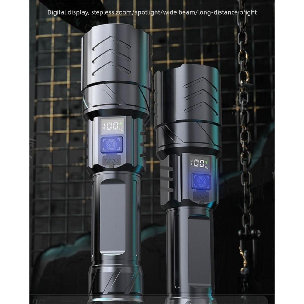 Waterproof Zoomable Torch 3 Modes Lighting Portable Hand Lamp Outdoor Emergency Light Camping