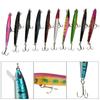 10Pcs Hard Bait Lures Durable Plastic with Hooks Fishing Tackle Accessories 8.5g 9.5cm
