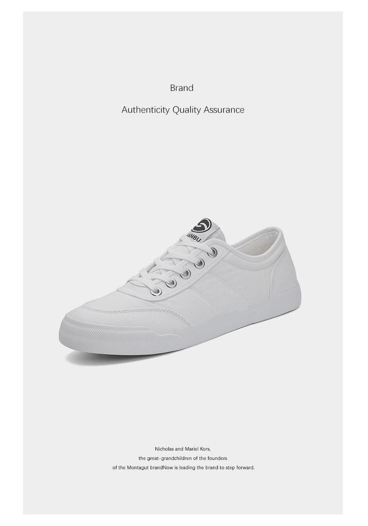 Men's Classic Low-Top Lace-Up Casual Shoes – Spring 2026 Collection, Breathable Solid Color Design