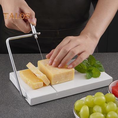 Osthyvel Rostfritt Stål Trådskärare för Hårdostar Marmorbräda Mozzarella Parmesan Smör Skärverktyg Lätt att Rengöra Halkfri Köksgadget