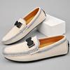 Suede Leather Mens Driving Footwear Slip On Man Formal Shoes High Quality Men Shoes Driving Lazy Loafers Moccasins Big Size 49