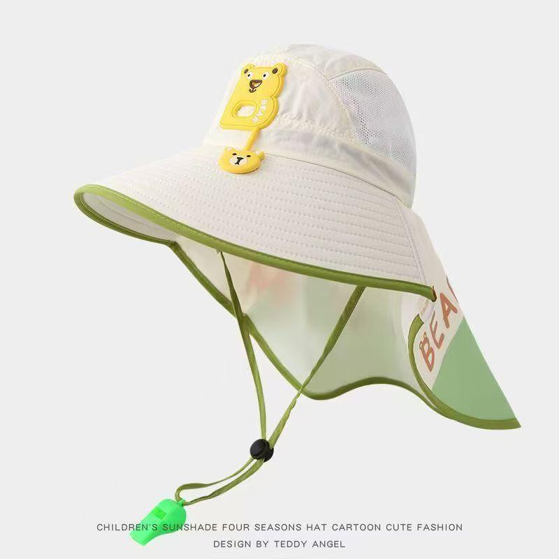 Summer Kids Sun Hat With Large Brim And Breathable Uv Protection For Beach And Outdoor Activities