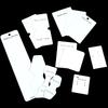 50pcs Earrings Display Card White Paper Jewelry Packaging Paperboard For DIY Necklace Bracelet Small Business Material Supplies