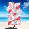 1 Tropical Watermelon and Floral Microfiber Beach Towel, Super Absorbent, Large Bath Towel for Travel, Pool, Surfing, Yoga