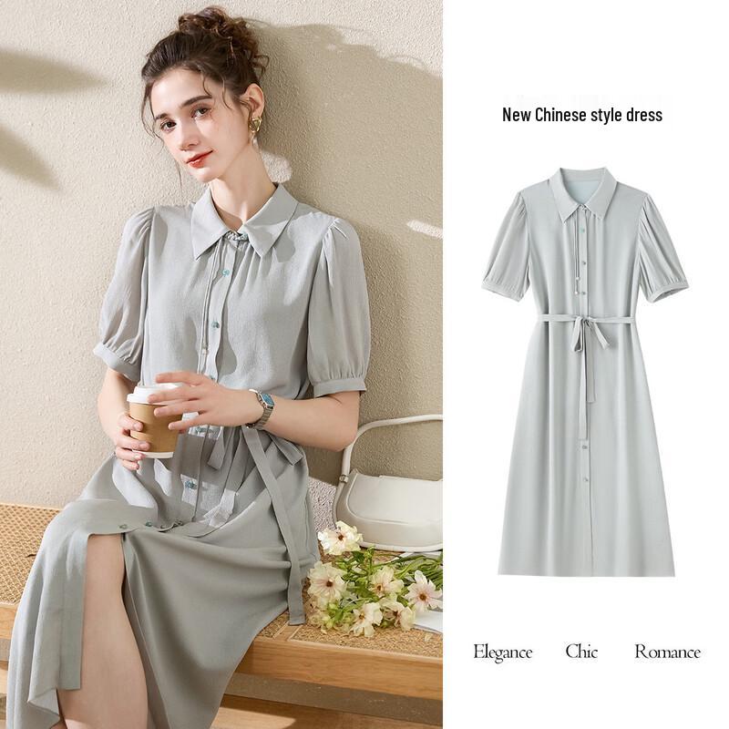 Новое платье с кисточками из китайского шелка-тусса XL