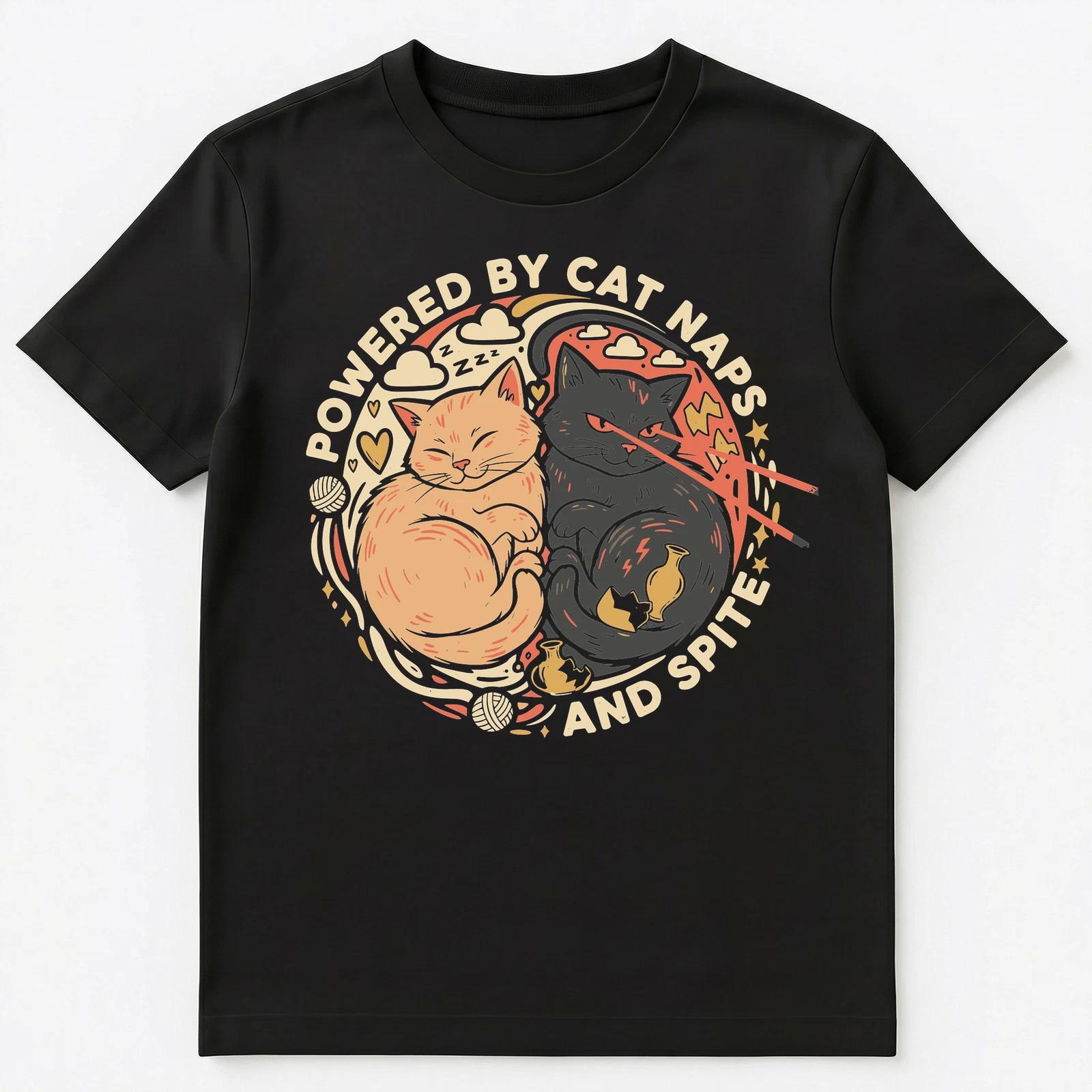 

Cat Lover Powered By Naps And Spite Duality Unisex T-Shirt M