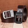 120cm Leather Belt Men Retro Metal Buckle Belt Fashion Men's Belt  Suit