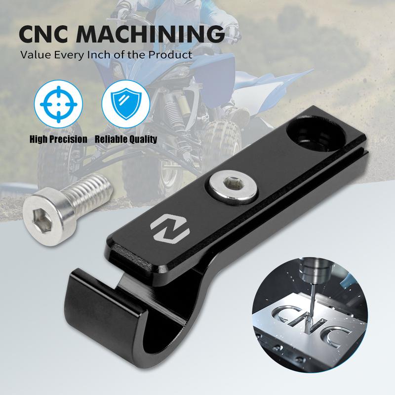 NICECNC For Yamaha Raptor 700 2012-2020 Brake Hose Line Hose Clamp Holder ATV Single Cable Guide Aluminum Accessories Black Red