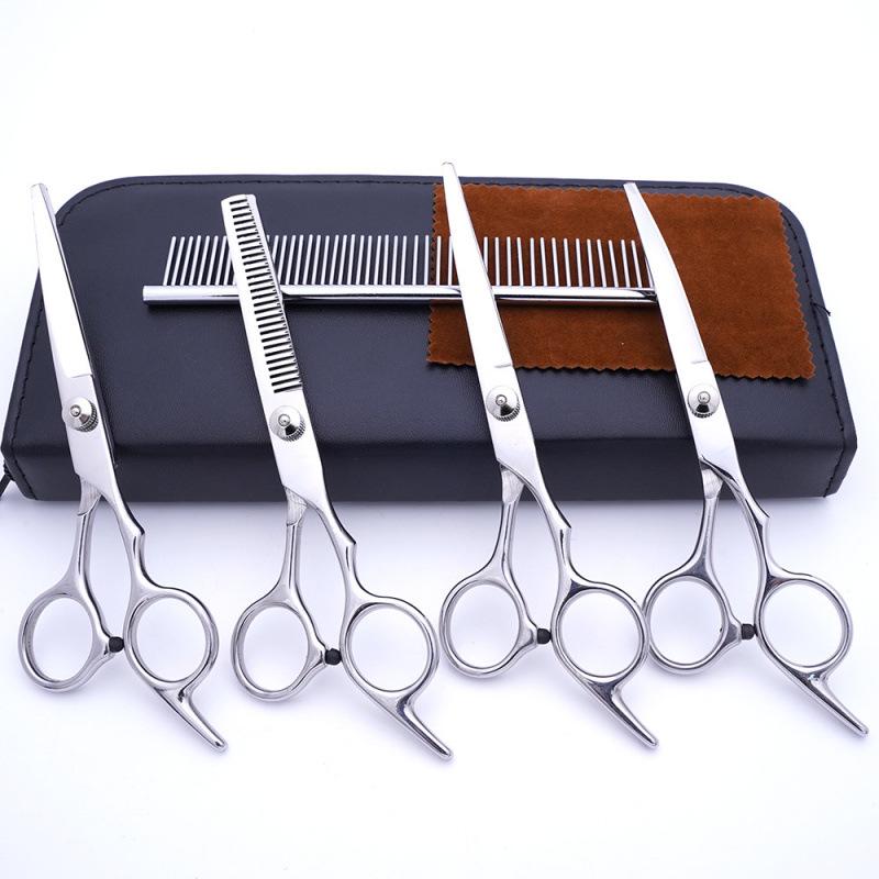 Teddy Dog 6-Inch Stainless Steel Grooming Scissors Set