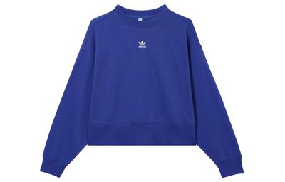 Originals Sweatshirts Damen Fluoreszierend Blau Rundhals Mittlere Normale Passform IA6501