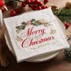 2026 Printed Christmas Customizable Disposable Modern Style Environment-Friendly Wood Pulp Square Napkins for Party Use