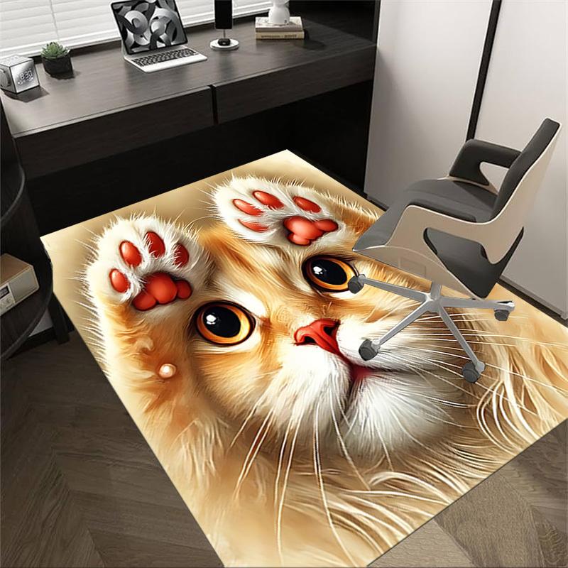 

1PC cat paw Extra Large Non Slip Floor carpet, Office, family, bedroom Large Area Rug Indoor Rugs, Vibrant Colors 60cm by 90cm