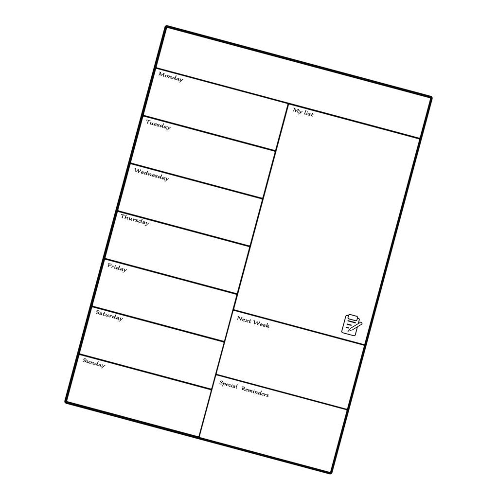 Magnetic Calendar for Fridge Magnetic Whiteboard Fridge Calendar Weekly Planner Erasable Magnetic Fridge Message Board