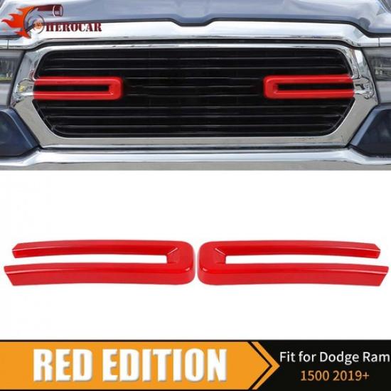 Front Grill erts Cover Trim Accessories For Dodge Ram 1500 2500 - Red