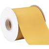 [Tekdeere]Width 100mm Solid Gold Grosgrain Ribbon, Perfect for Gift Wrapping, Sewing, Hair Accessories, Wedding Decoration - 22 Meters/roll