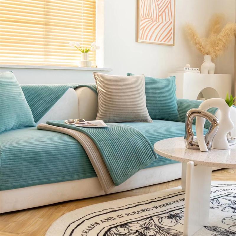 

Новая осенне-зимняя однотонная супермягкая диванная подушка, современная простая комбинированная диванная противоскользящая наволочка 70*70