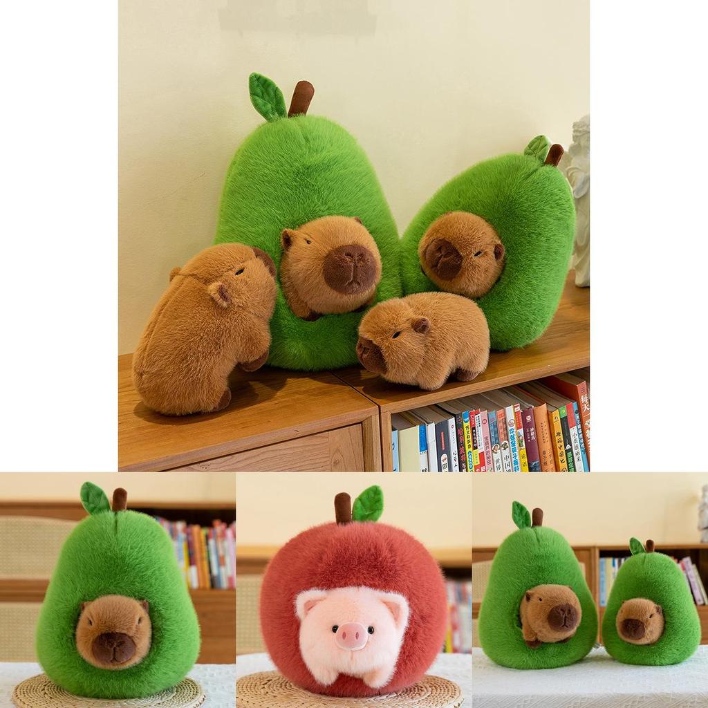 Cute Avocado Guinea Pig Capybara Plush Toy Hide And Seek Cat Stuffed Animal Gift Exchange