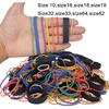HAIDIBAO-Rubber Bands Assorted Sizes multicolor Elastic Rubber Bands Office Supplies 0.5lbs