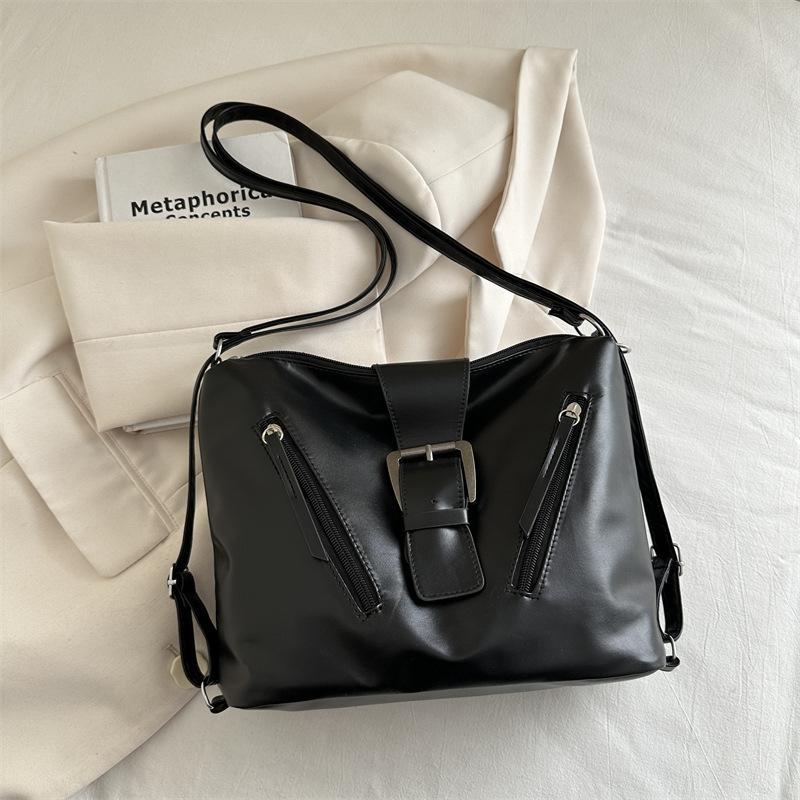 2025 winter new retro large-capacity bag women's fashion commuter tote bag niche design personalized shoulder bag