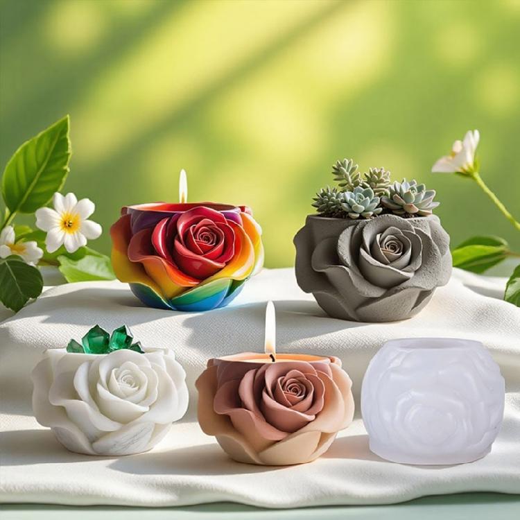 Sturdy Silicone Crafting Mould for Handmade Resin Flower Pots and Home Accessories