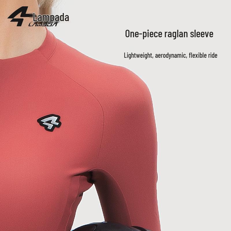 Lampada 2024 Women's Eco-Friendly Cycling Jersey - Breathable, Cool-Feel Raglan Long Sleeve Top