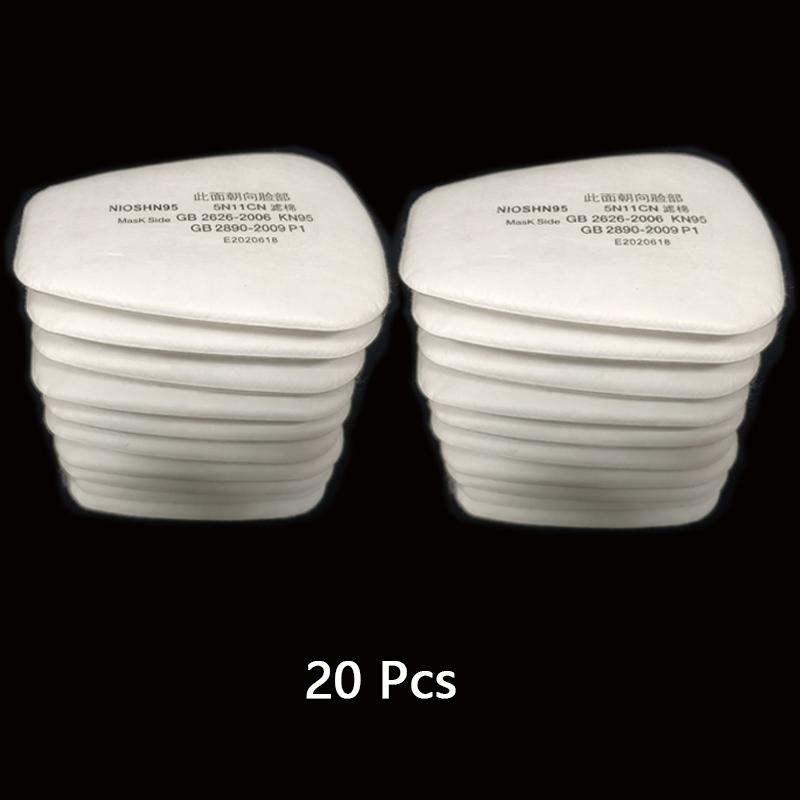 10/50Pcs 5N11 Industry Dust-Proof Filter Cotton Replaceable For 6200/7502/6800 Chemical Respirator Gas Mask Spraying Painting
