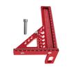 Aluminum Woodworking Square Multipurpose Measuring Ruler High Precisions Tool with Clear Scale for DIY & Professional Use
