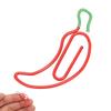 100pcs Paper Clips Pepper Shape Increased Slip Resistance Rust Prevention Metal Cute Paper Clips for