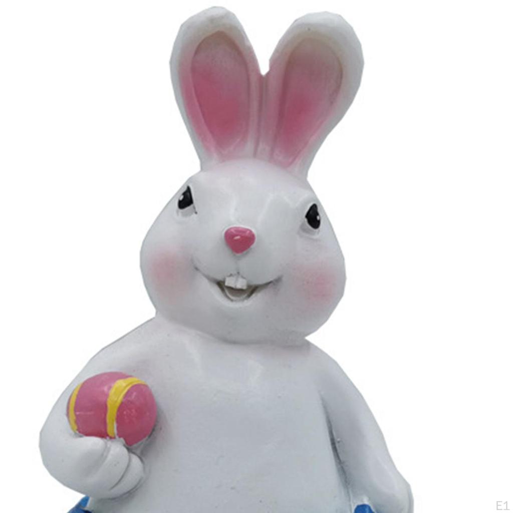 Adorable Easter Egg Bunny Decoration Statue for Garden Home Table Centerpiece