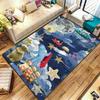 Night Garden Carpet Rug for Living Room Bedroom Home Sofa Decoration,Kids play Nonslip Floor Mat