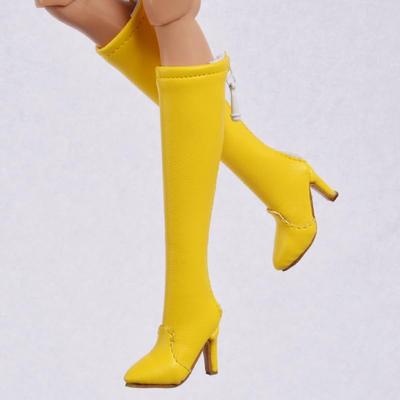 [TOYBARJAPAN] 16er Maßstab Figuren ZubehörKompatibel mit TBLeague Figuren, Standard Füße, Modische Sexy Damen Leder-Look Lange Stiefel mit Hohem