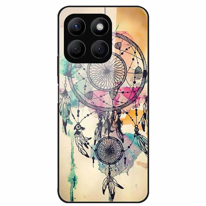 For Honor X8C Case Tempered Glass Hard PC Back Shell for Honor X8C 4G Phone Cases Bumper Covers for HonorX8C X 8C Fashion Shells