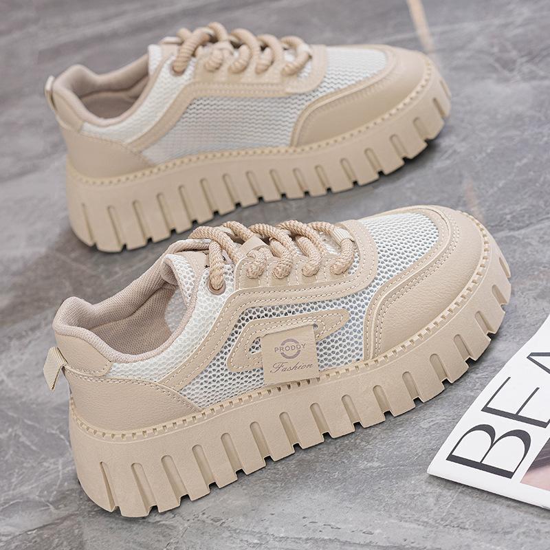 

Mesh breathable muffin shoes women s 2025 summer new platform dad shoes versatile thin net shoes sports shoes explosion 40 хакі