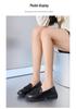 2025 Comfortable Women's Chunky Heel Loafers: Thick-Soled, Soft Leather Slip-On Work & Casual Shoes