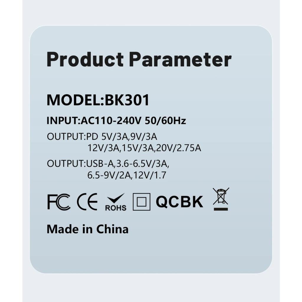 55W GaN Charger Fast Charging Charger USB C Type C High Speed Charger for IPhone Pro Xiaomi Samsung Mobile Phone Wall Adapter