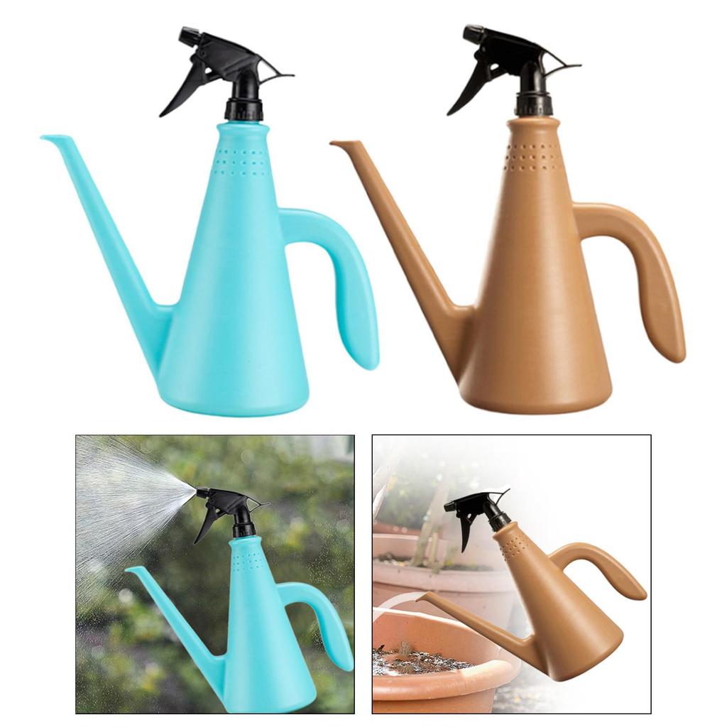 Watering Can 1000ml Watering Bottle Portable Sturdy Double Function Flower Sprayer for Lawn Farmhouse Flower Pot Farm Vegetable
