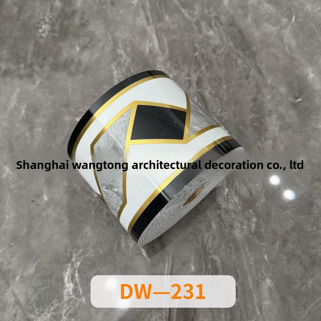 Silná role, Tapeta s panelem z mramorových dlaždic v evropském stylu, Samolepicí PVC imitace cihly, DIY odnímatelná, Podlahová a nástěnná ochranná lišta