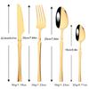 12Pcs/Set Black Dinnerware Set Stainless Steel Tableware Set Western Steak Knife Fork Spoon Mirror Flatware Cutlery Set