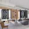 Smart Electronic Glass Door Lock with Fingerprint, Password, and Card Access for Home and Office