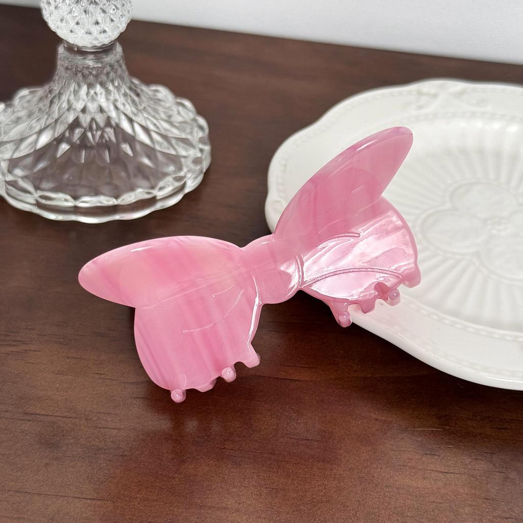 Stunning 2024 Summer Collection Acetate Hair Claw Clip With Colorful Bow Design