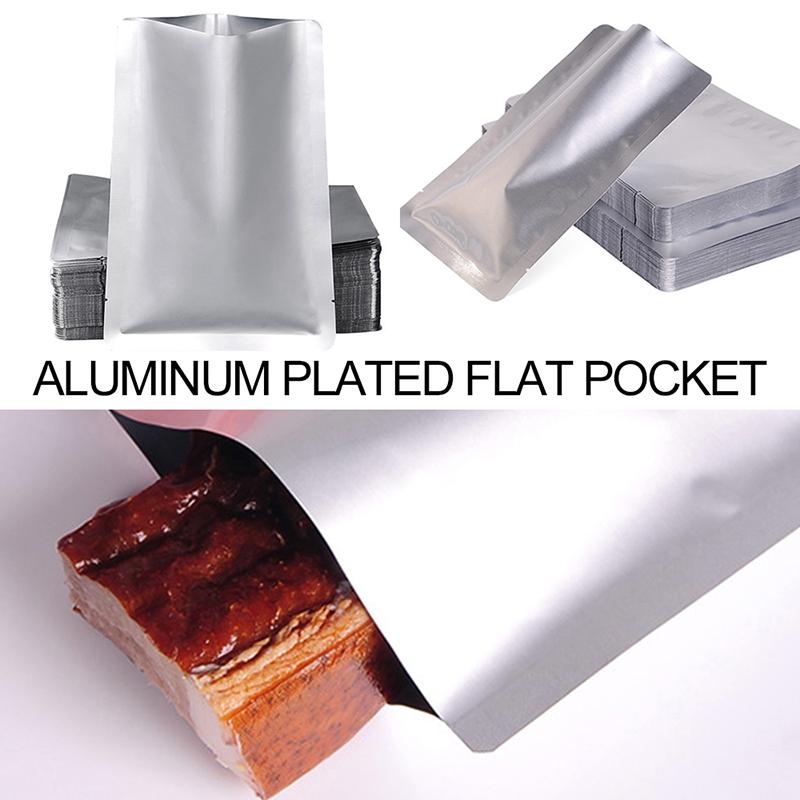 100pcs Heat Seal Aluminium Foil Bags Vacuum Sealer Pouches Storage Bag