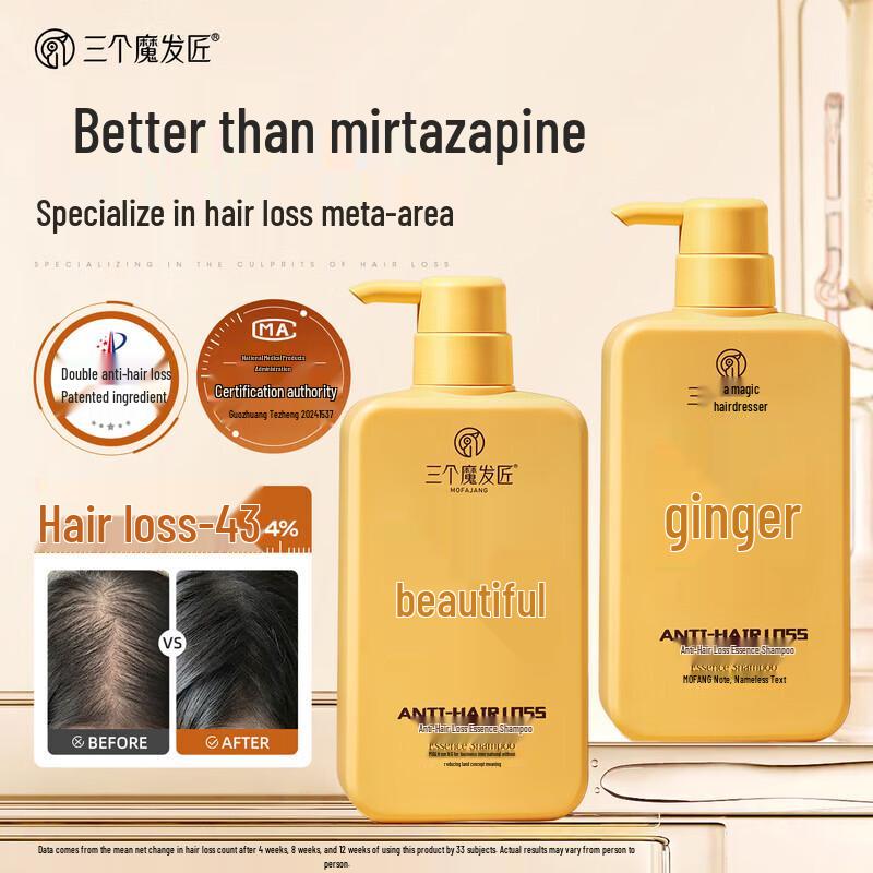 Three Magicians Ginger Anti-Hair Loss & Oil Control Shampoo