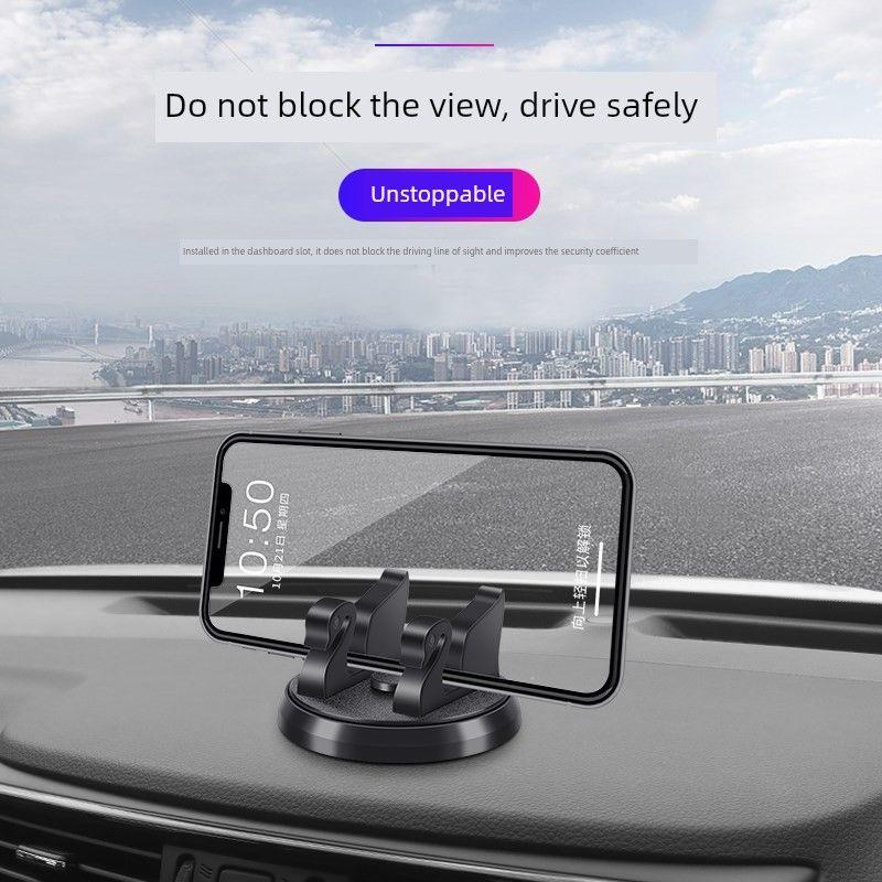 Mobile Phone Car Mount, Multifunctional Car Fixed Support Bracket, Dashboard Navigation Holder for Car Use Rotating Bracket