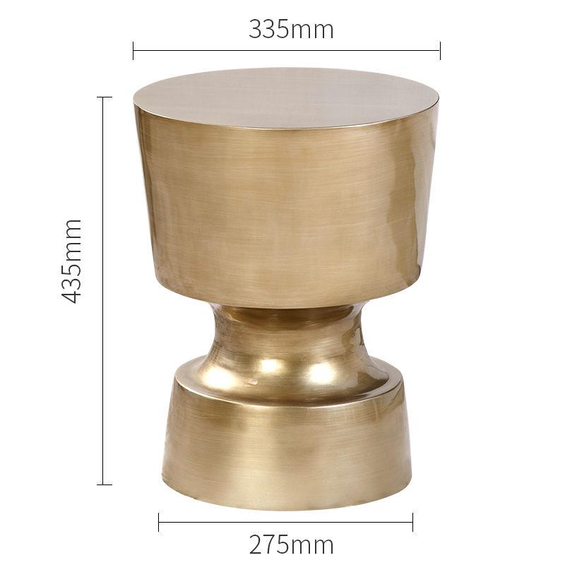 Luxury Coffee Table Chinese Creative Sofa Side Table for Living Room Art Design Nightstand Bedroom Table Lamp Round Pier Stool