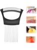 Stainless Steel Onion Holder Slicer Cutter for Easy Slicing of Onions Tomatoes Other Vegetables Kitchen Tool