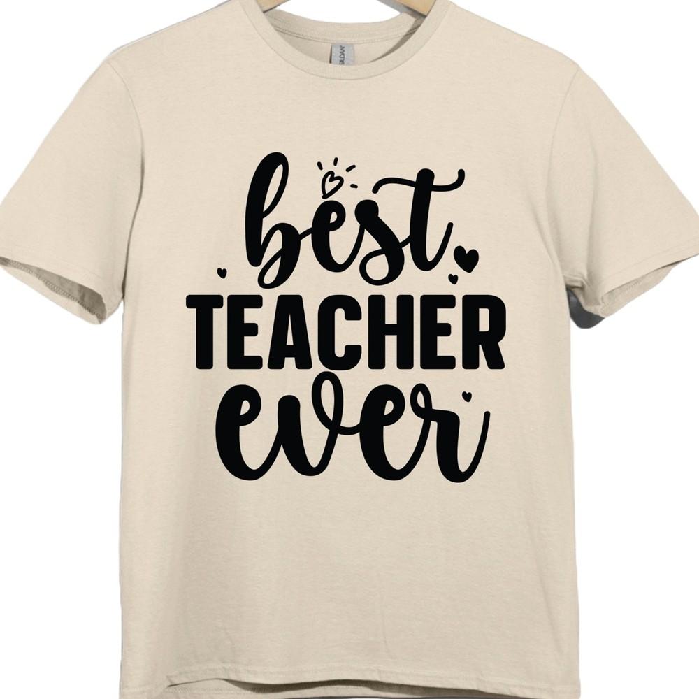 Camiseta Melhor Professor de Sempre Presente de Agradecimento Fim de Período Escola Gráfica Top