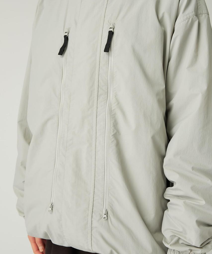 Snow Peak Nylon Tussah Utility Storage Jacket Light Size Outerwear for Men and Women JK-25AU008, Grey, M,