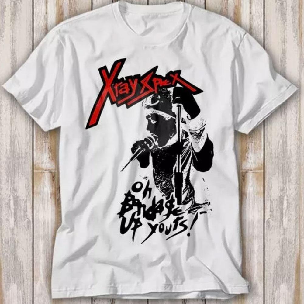 Xray Spex Oh Bondage Up Yours Music Band Retro 90s  for Men Summer Relaxed Short Sleeve Couple Wear Y2k Cotton Custom T Shirt